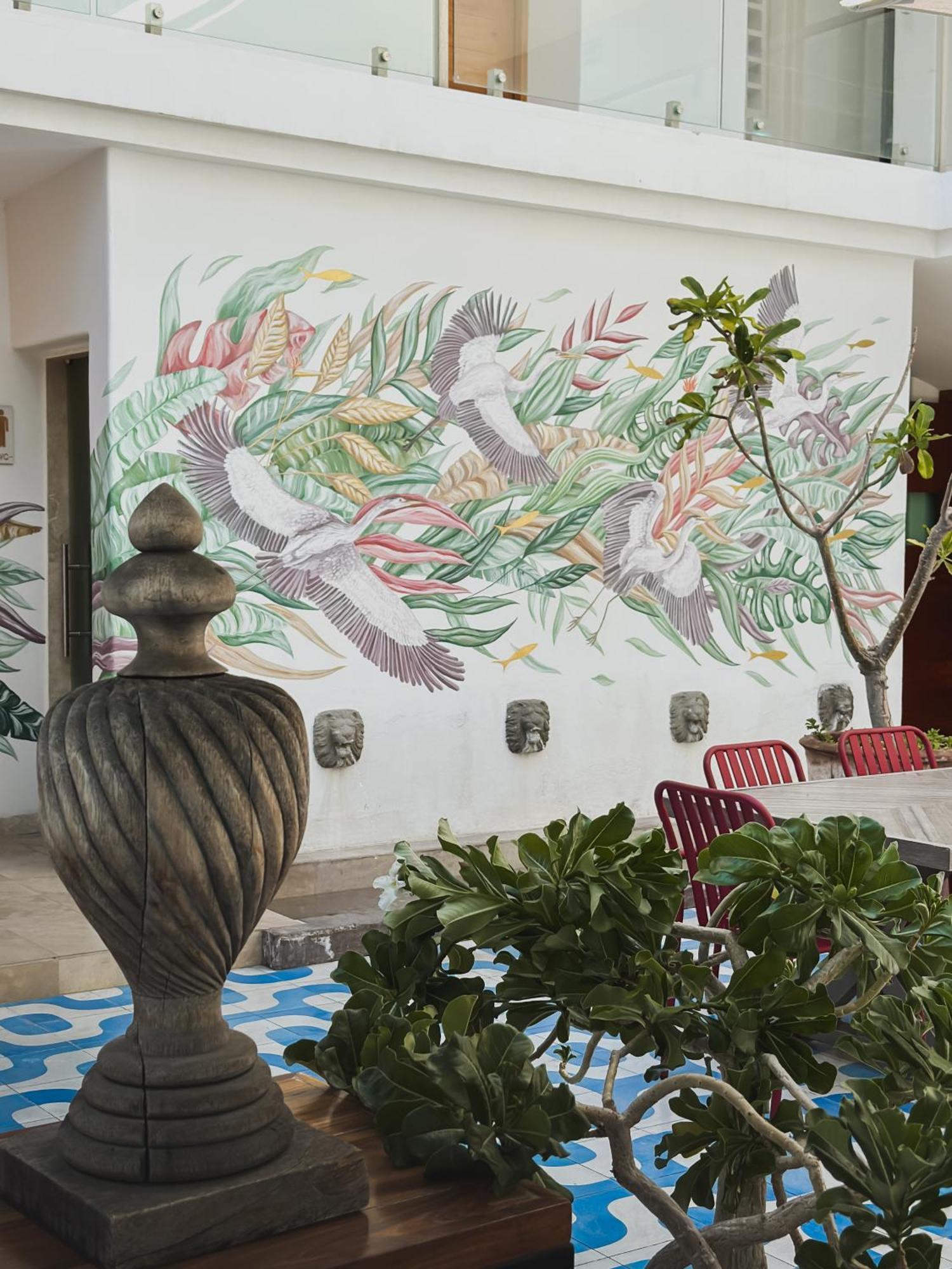 Hotel Catedral La Paz Zewnętrze zdjęcie Mural at the restaurant